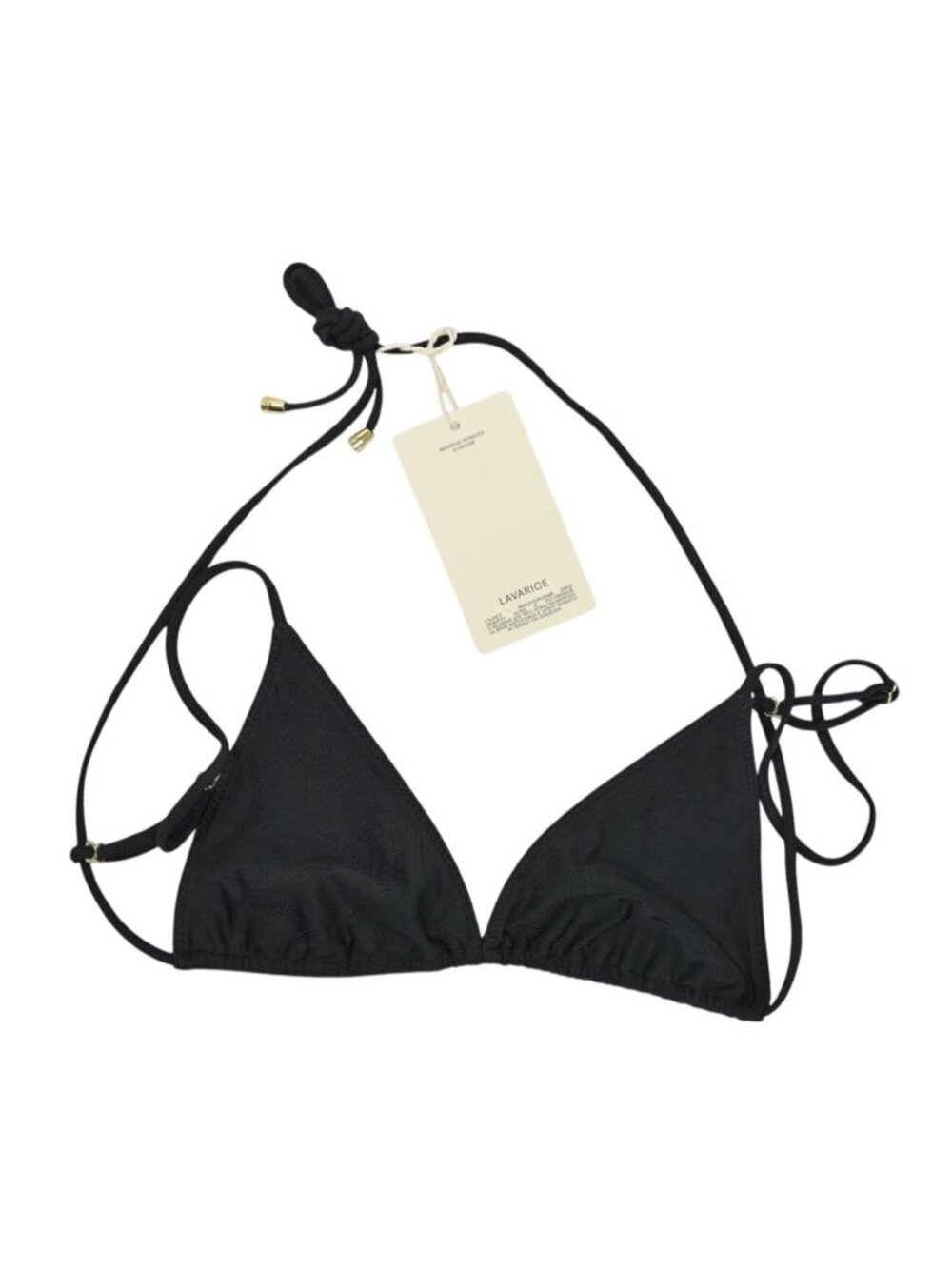 Lavarice Alexis Bikini Top in Black